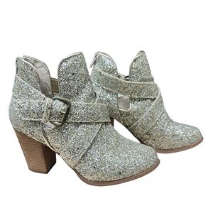 Very G champagne glitz 2” booties